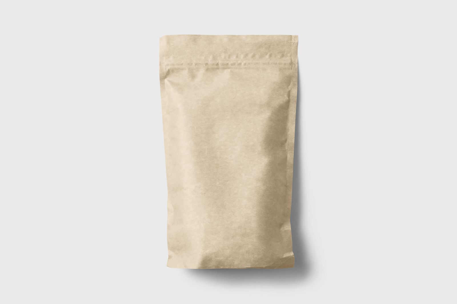Recyclable kraft mono-material stand-up pouch